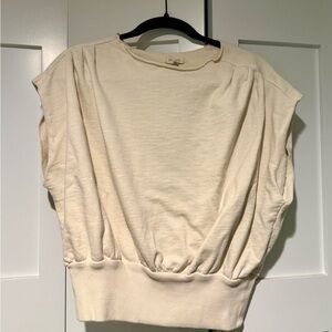 Pilcro Ivory Sleeveless Tank (Anthropologie)